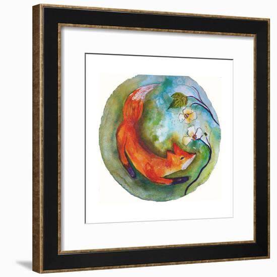 Fox in the Round-Wyanne-Framed Giclee Print