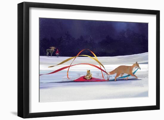 Fox in the Snow-Nancy Tillman-Framed Giclee Print