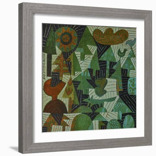 Fox in the Woods-Hilke Macintyre-Framed Giclee Print