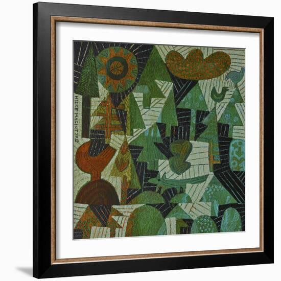 Fox in the Woods-Hilke Macintyre-Framed Giclee Print