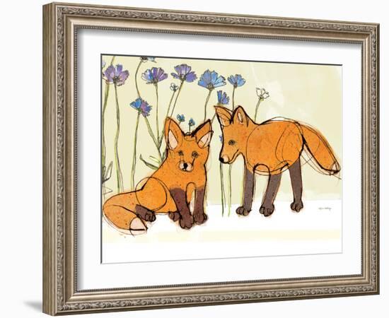 Fox Kits-Robbin Rawlings-Framed Art Print