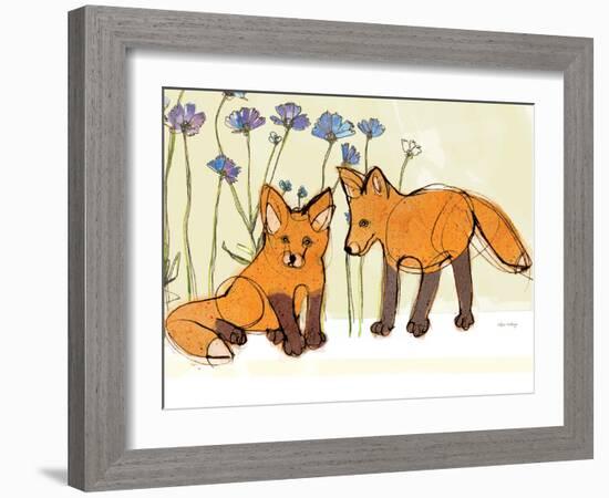 Fox Kits-Robbin Rawlings-Framed Art Print