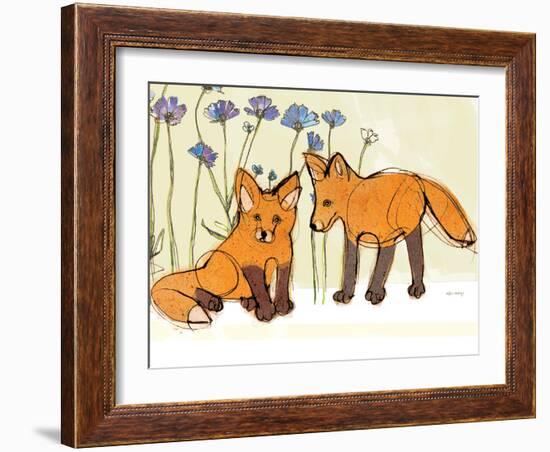 Fox Kits-Robbin Rawlings-Framed Art Print