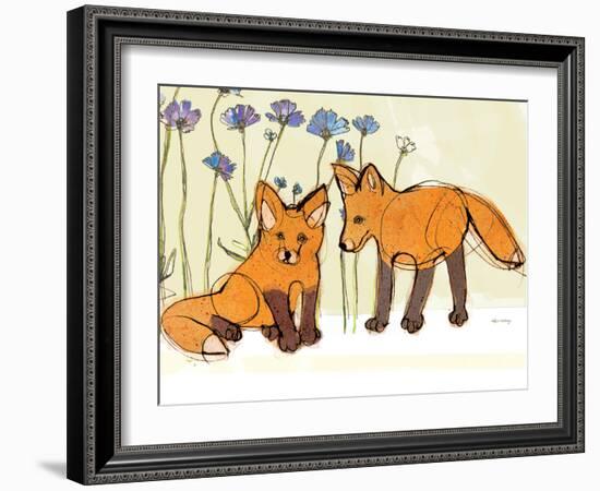 Fox Kits-Robbin Rawlings-Framed Art Print