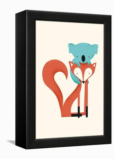 Fox & Koala-Jay Fleck-Framed Stretched Canvas