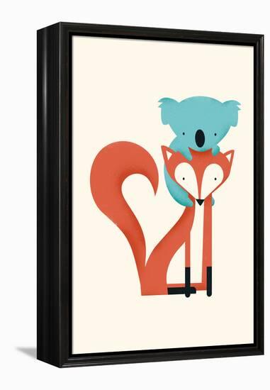 Fox & Koala-Jay Fleck-Framed Stretched Canvas