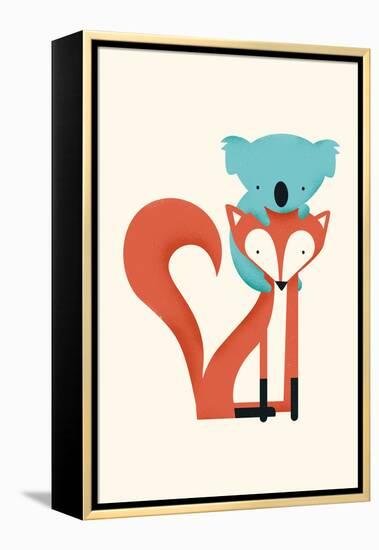 Fox & Koala-Jay Fleck-Framed Stretched Canvas