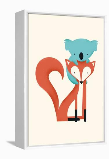 Fox & Koala-Jay Fleck-Framed Stretched Canvas