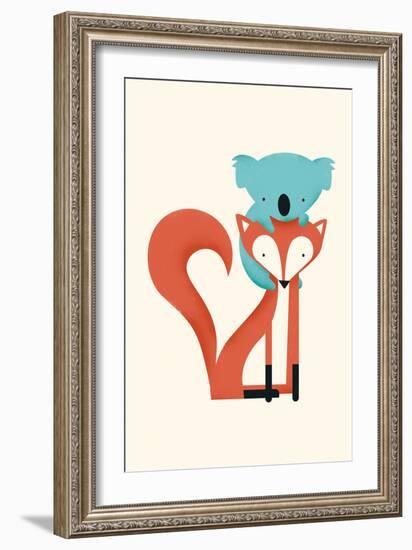 Fox & Koala-Jay Fleck-Framed Art Print