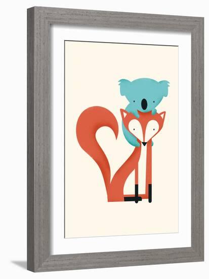 Fox & Koala-Jay Fleck-Framed Art Print