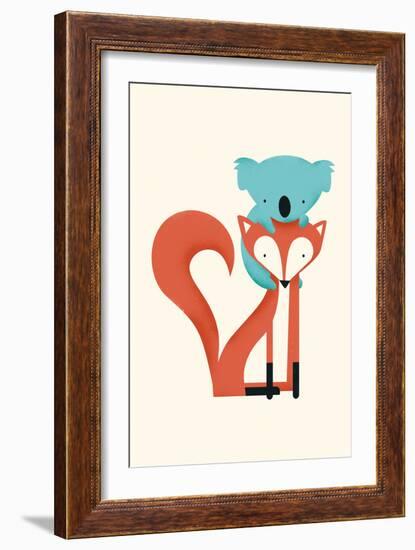 Fox & Koala-Jay Fleck-Framed Art Print