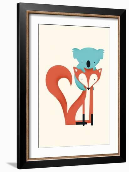 Fox & Koala-Jay Fleck-Framed Art Print