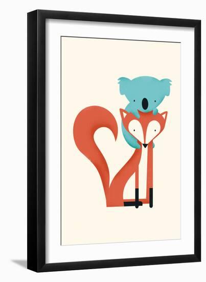 Fox & Koala-Jay Fleck-Framed Art Print