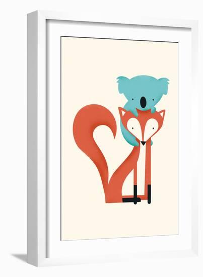 Fox & Koala-Jay Fleck-Framed Art Print