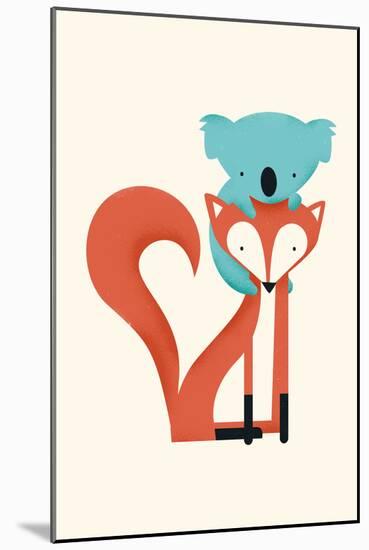 Fox & Koala-Jay Fleck-Mounted Art Print