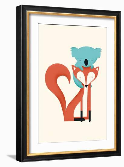 Fox & Koala-Jay Fleck-Framed Art Print