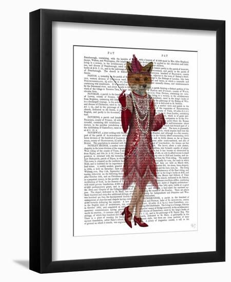 Fox Lady 1920s Flapper-Fab Funky-Framed Art Print