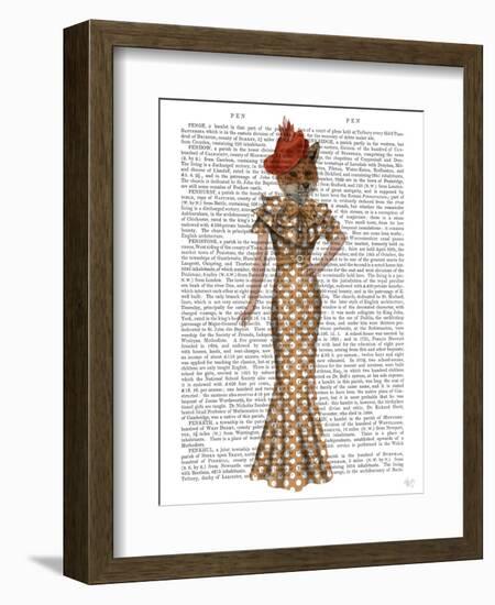 Fox Lady 1930s-Fab Funky-Framed Art Print