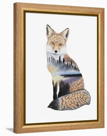 Fox Lake landscape-Michelle Faber-Framed Premier Image Canvas