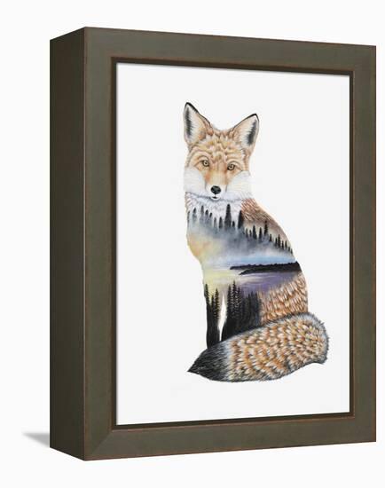 Fox Lake landscape-Michelle Faber-Framed Premier Image Canvas