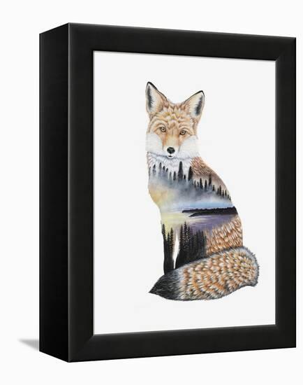 Fox Lake landscape-Michelle Faber-Framed Premier Image Canvas