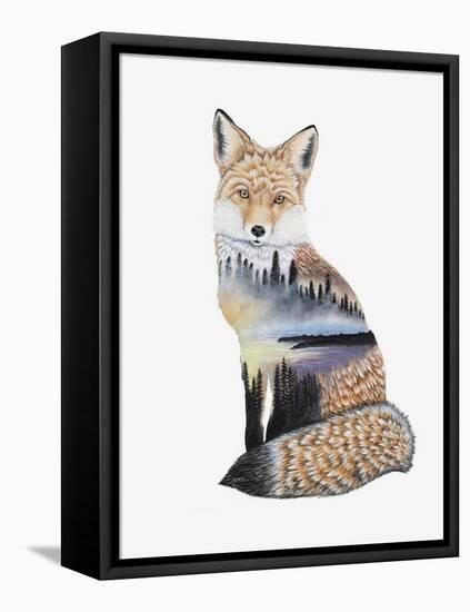 Fox Lake landscape-Michelle Faber-Framed Premier Image Canvas