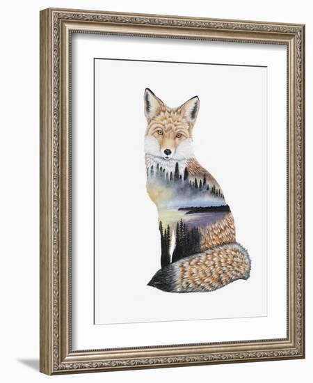 Fox Lake landscape-Michelle Faber-Framed Giclee Print