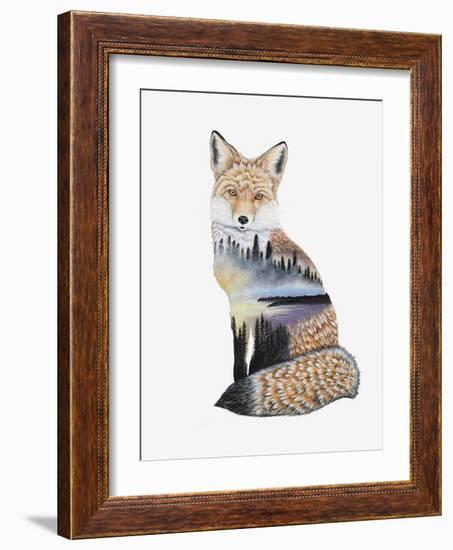 Fox Lake landscape-Michelle Faber-Framed Giclee Print