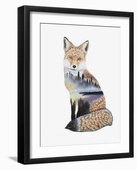 Fox Lake landscape-Michelle Faber-Framed Giclee Print