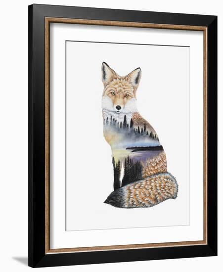 Fox Lake landscape-Michelle Faber-Framed Giclee Print