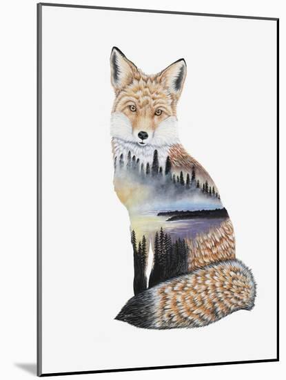 Fox Lake landscape-Michelle Faber-Mounted Giclee Print