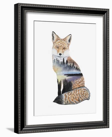 Fox Lake landscape-Michelle Faber-Framed Giclee Print