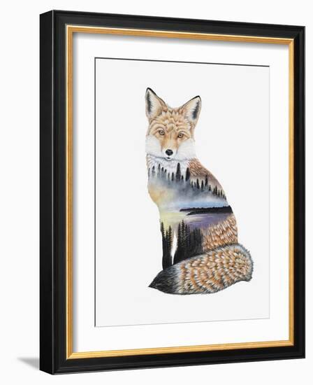 Fox Lake landscape-Michelle Faber-Framed Giclee Print