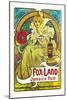 Fox-Land Jamaica Rum-Alphonse Mucha-Mounted Art Print