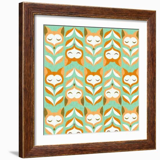 Fox Leaves-Gaia Marfurt-Framed Giclee Print