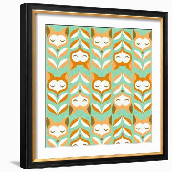 Fox Leaves-Gaia Marfurt-Framed Giclee Print