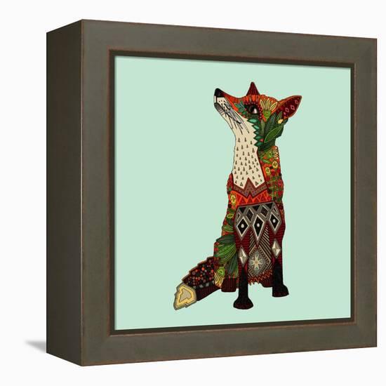 Fox Love-Sharon Turner-Framed Stretched Canvas