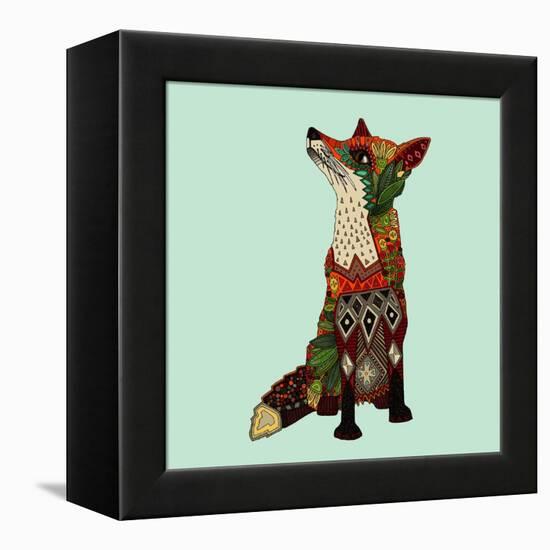 Fox Love-Sharon Turner-Framed Stretched Canvas