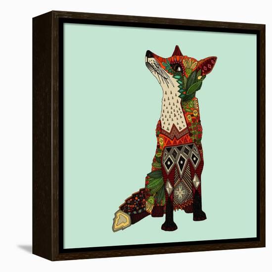 Fox Love-Sharon Turner-Framed Stretched Canvas