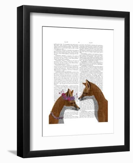 Fox Lovers-Fab Funky-Framed Art Print