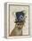 Fox Mad Hatter-Fab Funky-Framed Stretched Canvas
