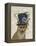 Fox Mad Hatter-Fab Funky-Framed Stretched Canvas