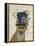 Fox Mad Hatter-Fab Funky-Framed Stretched Canvas