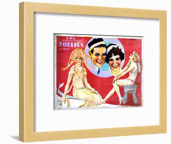 Fox Movietone Follies of 1929, Center, John Breeden, Sharon Lynn, 1929-null-Framed Art Print