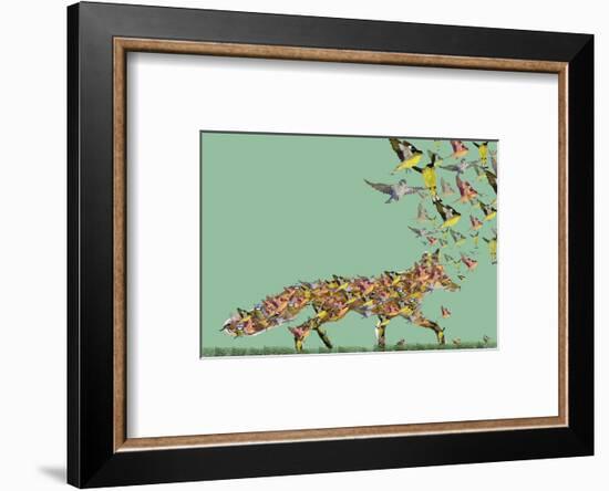 Fox of birds-Claire Westwood-Framed Art Print