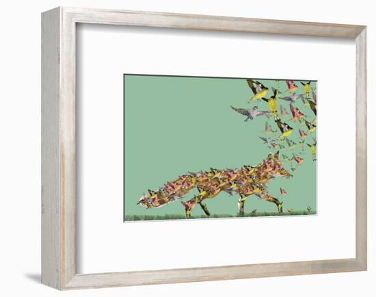 Fox of birds-Claire Westwood-Framed Art Print