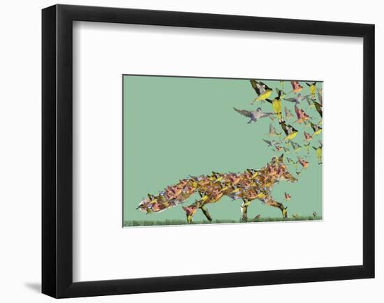 Fox of birds-Claire Westwood-Framed Art Print