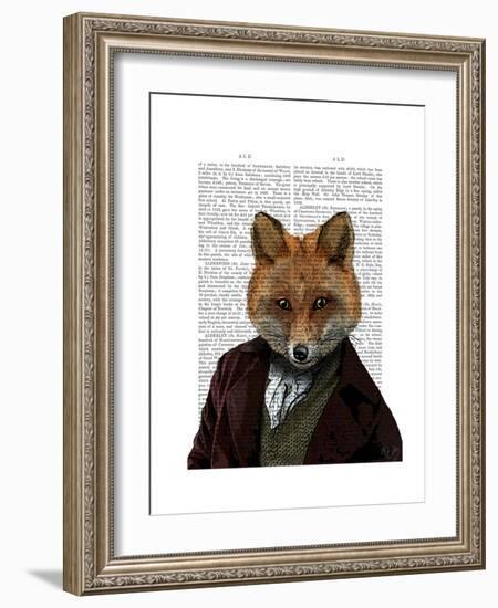 Fox Portrait 2-Fab Funky-Framed Premium Giclee Print