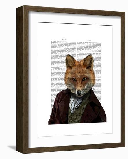 Fox Portrait 2-Fab Funky-Framed Premium Giclee Print