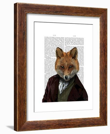 Fox Portrait 2-Fab Funky-Framed Premium Giclee Print